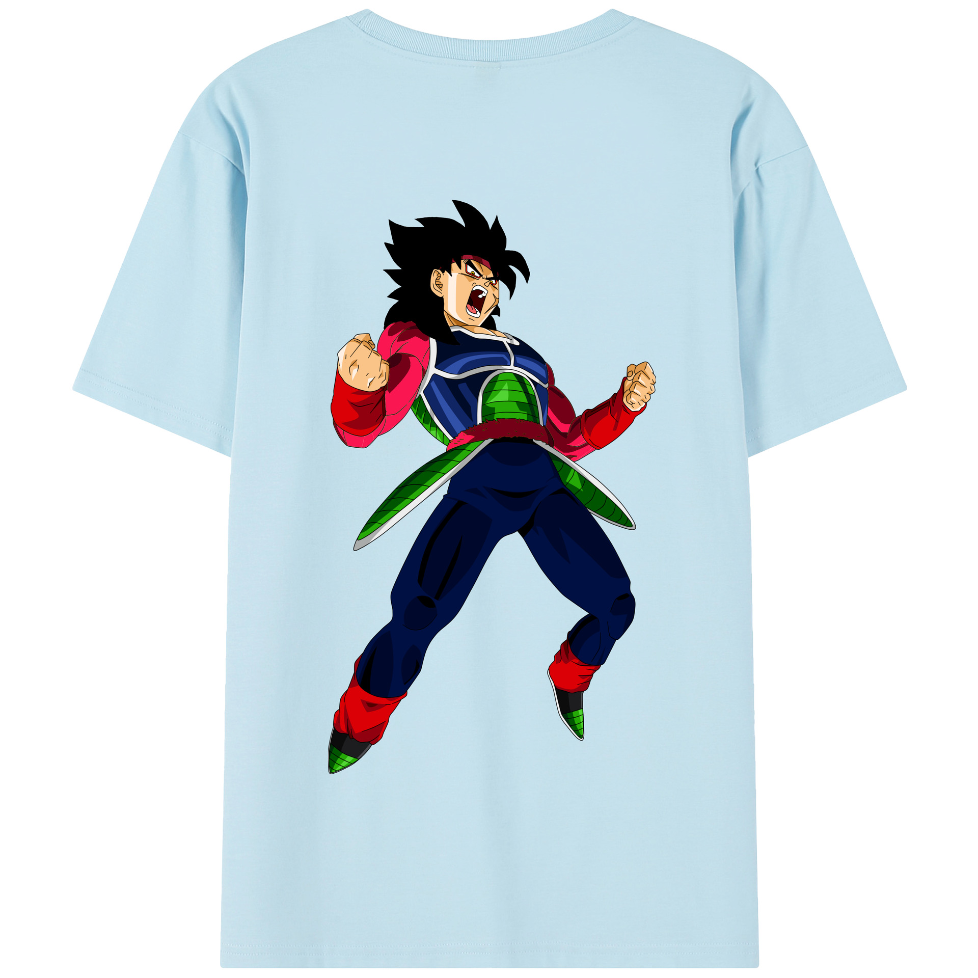 （画像用） ドラゴンボール バーダック DRAGON BALL Burdock 綿100％半袖Tシャツ（背面プリント）